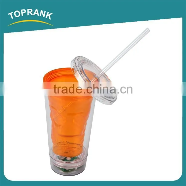 Toprank Best Seller Custom Wholesale Slushy Wizard Slushy Mug Slushy Magic Cup Round Plastic Cup With Led Light
