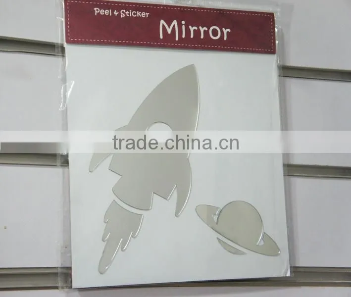 Rocket Decorative Sticker Mirror Bathroom