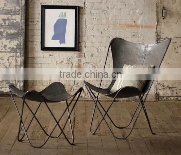 Metal butterfly chair cheap metal iron dining chairs vintage industrial cafe chair