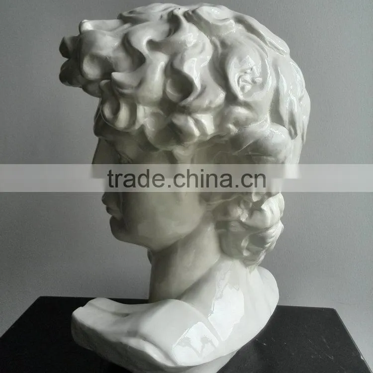 Polyresin famous man head sculpture