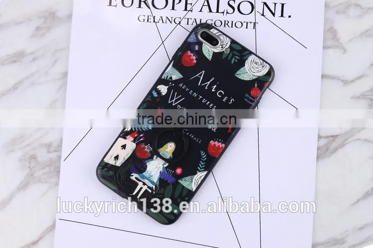 2017 new customized TPU black bottom phone case for iPhone 6G/7G