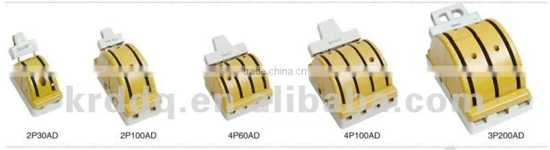 4P electrical porcelain knife switch
