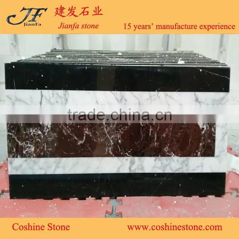 natural stone china red marble with water jet marble tiles