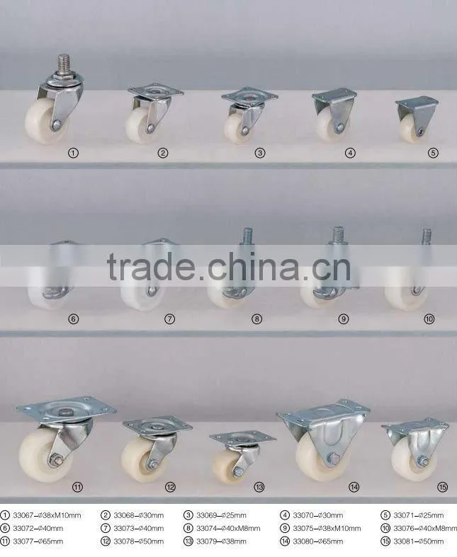 nylon stem scaffolding castor with brake
