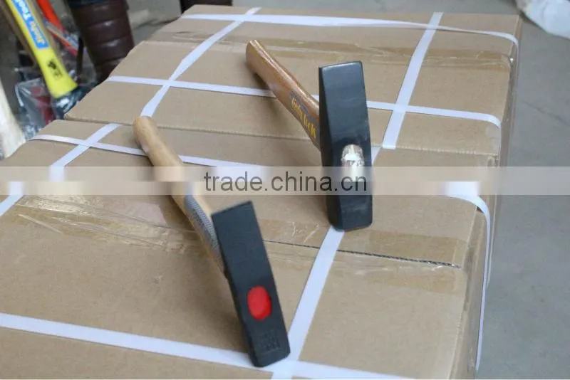 goodquality TUV/GS 0.1-2KG British type machinist hammers with colour plastic-coating/half plastic-coating/wooden/steel handle&