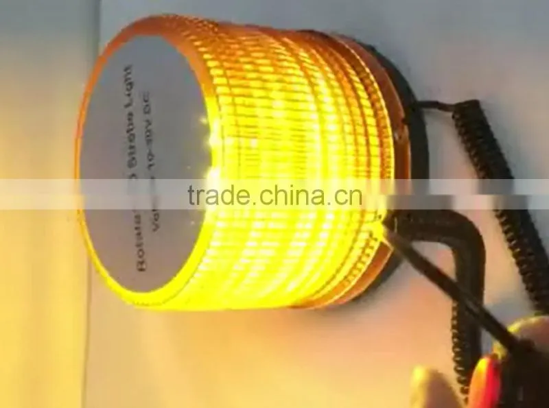 12/24V Car Truck Roof Warning Flashing Strobe Beacon Emergency Light Amber 72LED