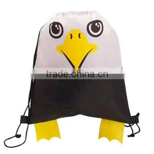 Cartoon Animal Shape Wholesale Customized Drawstring Bag,Cheap Drawstring Backpack