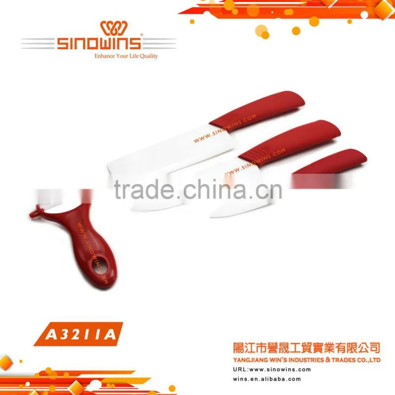 Promotion High Quality 5pcs Ceramic Knife Set with a Peeler