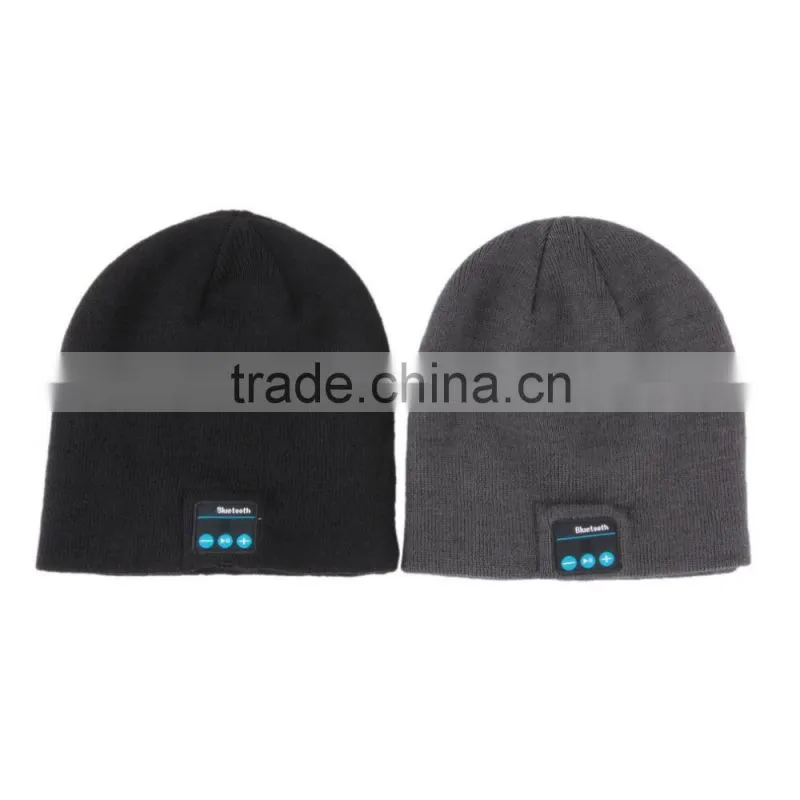 Soft Warm Hat Wireless Bluetooth Headphone Beanie Hat Bluetooth Smart Bluetooth Cap Headset Headphone Speaker Mic