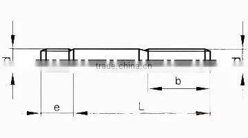 DIN938 Grade5 Titanio Double Ended Threaded Studs by LIUWEI
