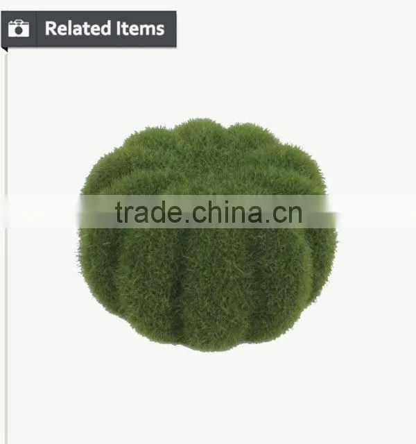 Artificial decorative moss ball for games children's