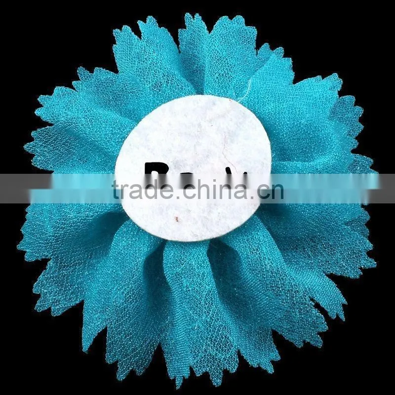handmade fabric flower clip for kids hair accessories