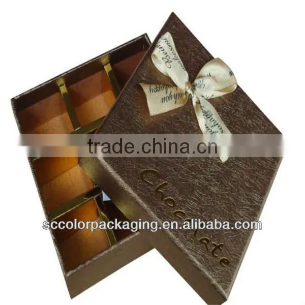 Factory sales of high-grade chocolate box, with a box of chocolate grid
