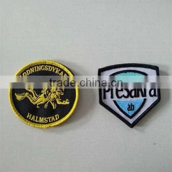 Factory price for various kinds of clothing custom embroidery patch 100% embroidery patches