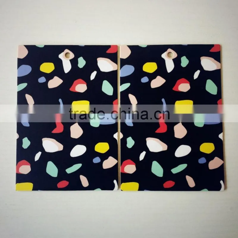 2017 custom high quality private jeans hang tags with competitive price