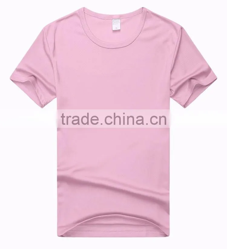 Factory price round neck cheap plain dyed cotton fitted t-shirts