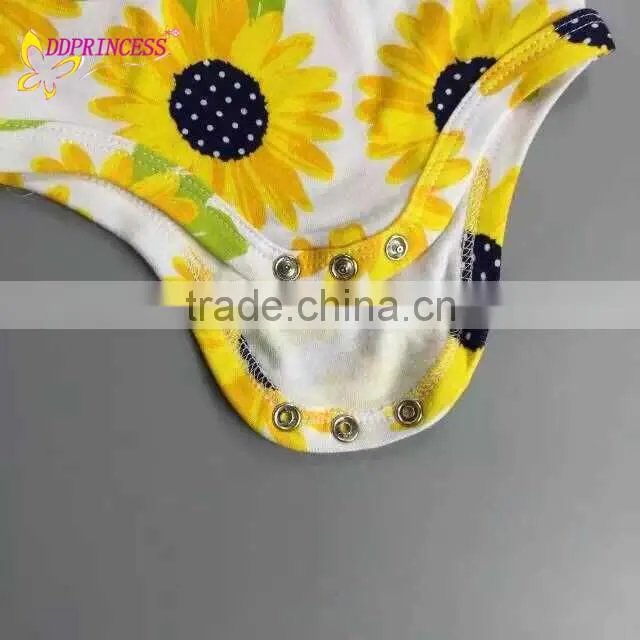 Top Selling Summer Bodysuits For Baby Girls,Girls Rompers With Flower Printed
