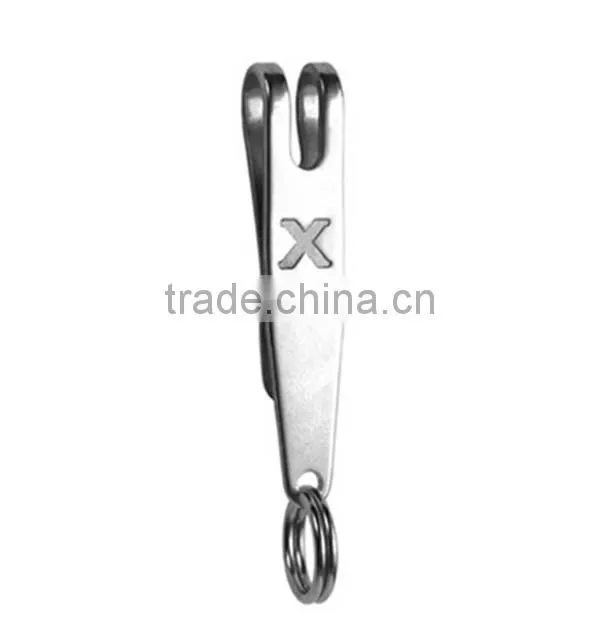 EDC Bag Suspension Clip with Key Ring Carabiner Stainless Steel Outdoor Quicklink Tool