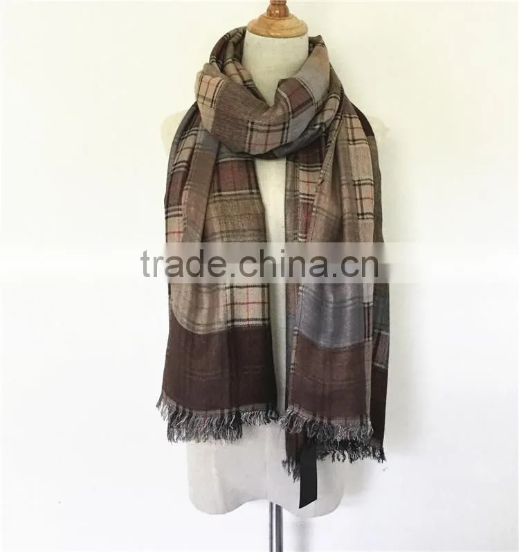 2017 Classic Plaid pashmina shawl pashmina scarf for women wholesale RL-231