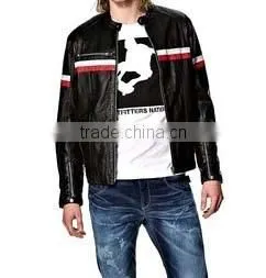 NEW MEN BIKER LEATHER JACKET