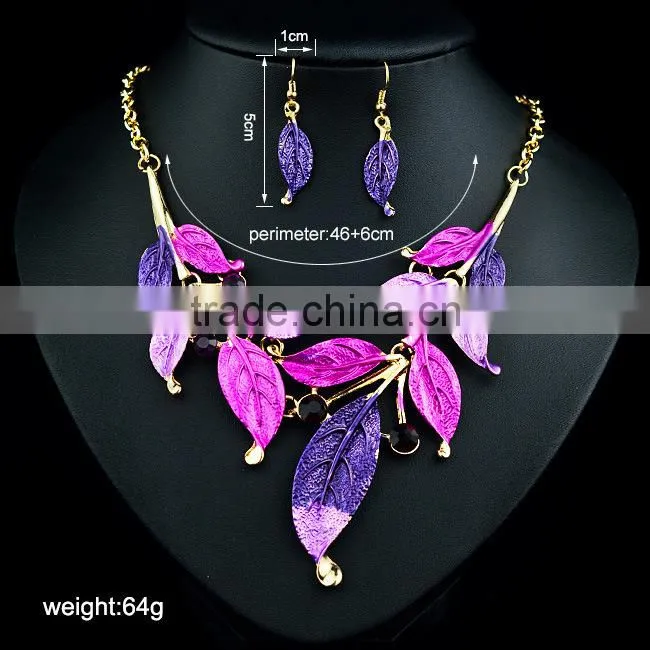New Women Rhinestone Crystal Necklace Earring Wedding Bridal Jewelry Set