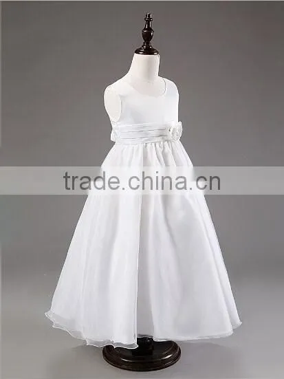 White Tulle Flower Girl Dresses Princess Pageant Party Birthday Wedding Dresses