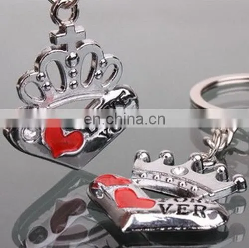 Fashion New Personality Fish Bone Shape Alloy Keychain Couple Valentine's Day Gift