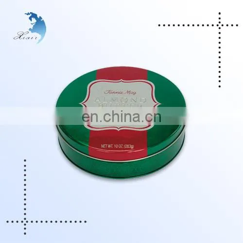 High Quality Customized Hot Sales Round Shape Small Metal Tin Cookie Boxes