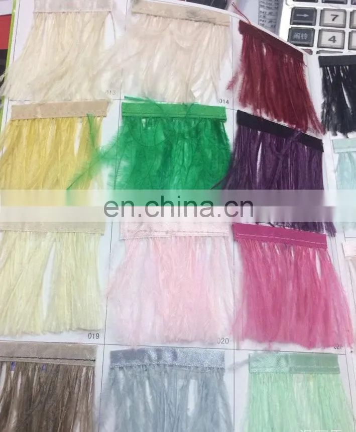 15-18cm fabric ostrich feather trim