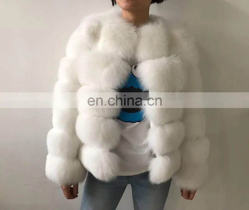 2017 genuine fox fur jacket outwear fur garment