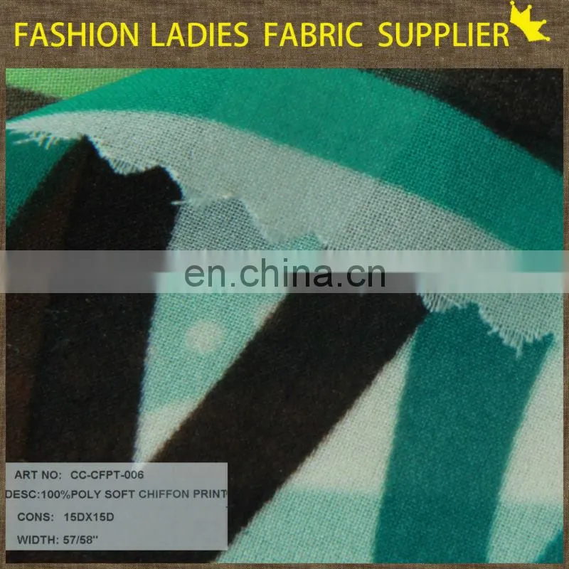 15Dx15D 100% Polyester Soft Chiffon fabric,print chiffon fabric