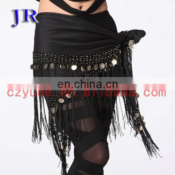 Tribal tassel Belly dance hip scarf belt with coins for women Y-2017#