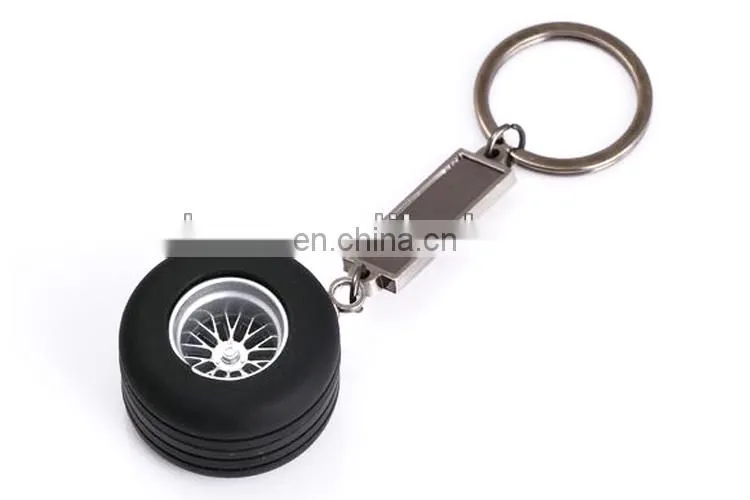 Rubber and Metal Keychain, Auto Parts Keychain, Tyre Keychain