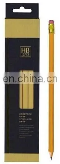 High Quality Triangular plastic HB pencil 12pcs with big eraser