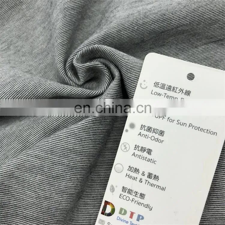 50% graphene 50% recycled PET bottle infrared upf 50+ eco friendly fabric