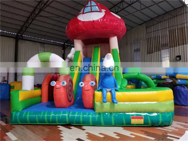 guangzhou inflatable castle bounces and jumping slide for sale