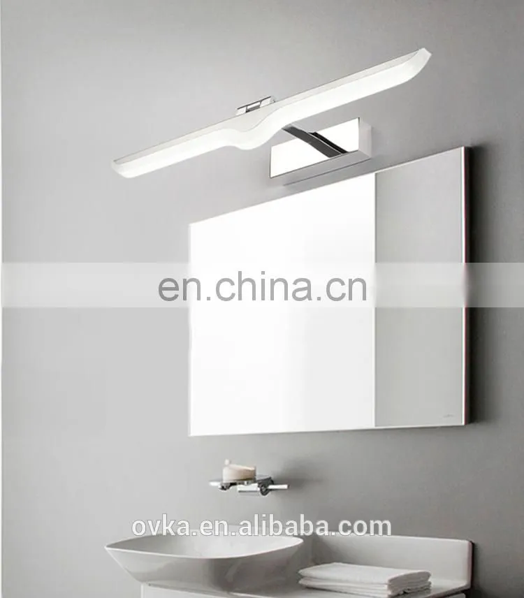 Modern simple bathroom LED mirror light for makeup mirror