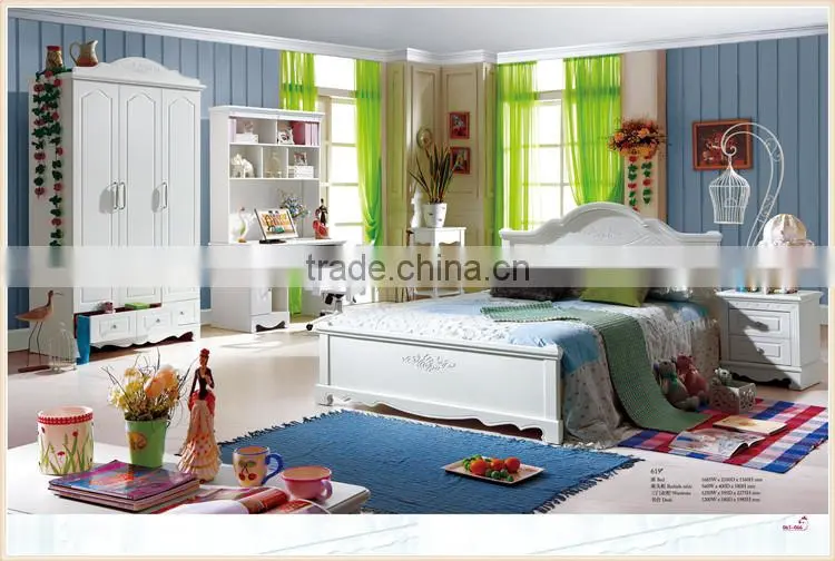 white modern wood bed with king size