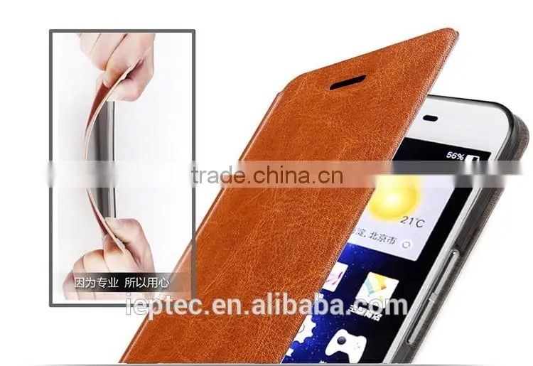 MOFi Wholesale Flip PU Leather Cell Phone Cover for OPPO A51, TPU Stand Back Cases