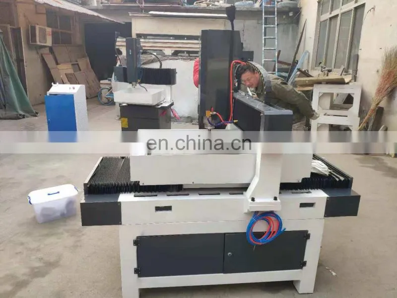 Whole cast iron body table move cnc router 6090 metal