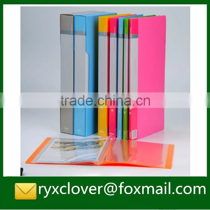 a4 clear plastic seris book pockets display book