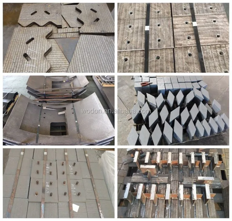 Wodon Bimetallic Composite Hardfacing Steel Plates High-Durability Sheet for Cutting Welding Bending