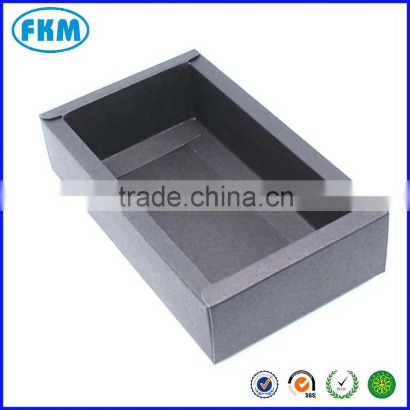 Custom black Kraft Paper Boxes Gift Craft Box Drawer Style Handmade Packaging Jewelry