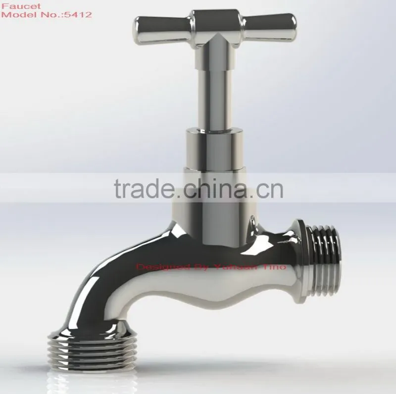BRASS POLISHED CHROMED FAUCET 1/2''x3/4''