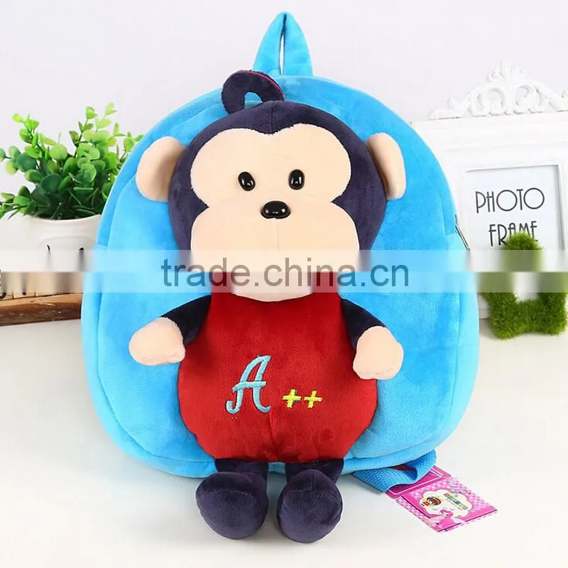 Cute zoo animal china supplier backpacks monkey backpack kids animal bags