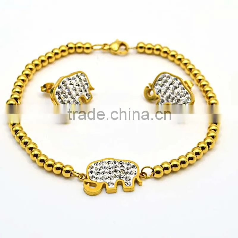 Wedding Favors Gifts Diamond Earrings Jewelry African Fashion Beads Bracelet Sets