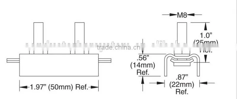 Steel Joint 310872 for conductor bar system Safe-Lec 2