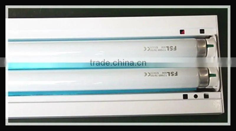 SAA CE ROHS T8 double tube fluorescent light fixture plastic cover t8 2x36w