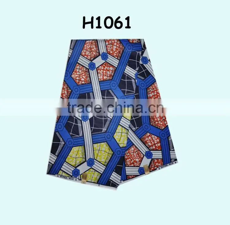 african wax coated fabric for wedding H1061