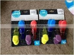 Cheap and Cute Plastic Magnetic Clip/ Paper Magnetic Clip
